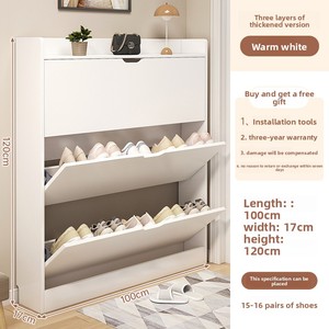 Nouveau modèle 17cm armoire à chaussures en bois Flip intérieur/extérieur <span class=keywords><strong>petit</strong></span> support d'<span class=keywords><strong>entrée</strong></span> étroit <span class=keywords><strong>pour</strong></span> l'<span class=keywords><strong>entrée</strong></span> de la maison - Product Image 6
