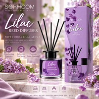 Diffuseur à bâtonnets 100 ml OEM ODM, huile parfumée personnalisée avec bâtonnets en rotin pour importateurs et détaillants de cadeaux