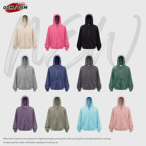 Sudadera con Capucha para Hombre, 430 g/m², 100% Algodón, Cierre YKK, Estilo Batik, Lavado Vintage, para Invierno - Product Image 2