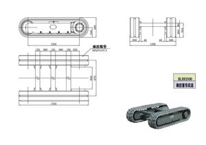 Rubber Track Crawler Undercarriage Systems Tracked Carrier Chassis From 0.5TONS to 12TONS 1 Year Warranty Shandong China - Product Image 2