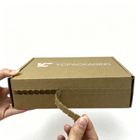 Boîte postale en carton ondulé imprimé personnalisé écologique avec bande de déchirure pour l'expédition de commerce électronique