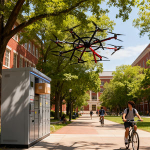 Dron de Transporte de Carga Pesada, Distancia Entre Ejes de 4800 mm, Gran Potencia, Navegación Multisistema, Alta Estabilidad, Soporte de Elevación, UAV 4K UHD - Product Image 3