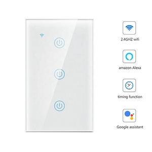 สวิตช์ติดผนังอัจฉริยะ Tuya WiFi 3 ช่อง แบบ <span class=keywords><strong>N</strong></span>+L Line L Line สวิตช์อเนกประสงค์ รองรับ 10A แผงสัมผัส ใช้งานร่วมกับ Google Home Alexa Smart App - Product Image 3