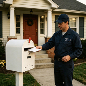 Cassetta Postale in Metallo dal Design Elegante, Armadietto per Lettere da Esterno, Installazione a Parete, Protezione Stagionale, Cassetta per Consegna <span class=keywords><strong>Posta</strong></span> - Product Image 2