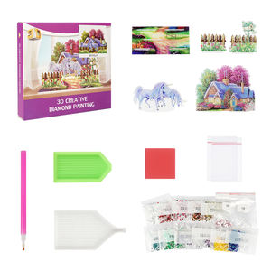 ภาพวาดติดเพชร3D ปริศนา<span class=keywords><strong>สาม</strong></span><span class=keywords><strong>มิติ</strong></span>คริสตัล<span class=keywords><strong>รูป</strong></span><span class=keywords><strong>ทรง</strong></span>พิเศษติดเพชรสีขาวสวนปริศนาของขวัญสำหรับตกแต่ง - Product Image 4