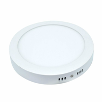 Panneau d'éclairage intérieur moderne 6w 12w 18w 24w Plafonnier rond en plastique de haute qualité
