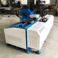 Ligne de production de brides en acier cornière CNC, machine à brides pour conduits d'air en acier inoxydable avec roulement, commande PLC/motorisée, facile à utiliser