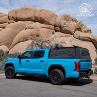Capot de benne en aluminium commercial à toit surélevé avec portes entièrement ouvrantes, compatible avec Ford Ranger XL 2022-2024 Super Cab 6ft, spécifications pour flotte commerciale