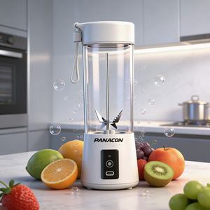 Licuadora Portátil Recargable por USB de 2000mAh, 400ml, Libre de BPA, Resistente, Trituradora de Hielo, para Smoothies, Bajo Ruido, a Prueba de Fugas, Turbo - Product Image 1