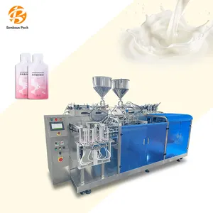 Automatic horizontal Stand Up Zipper Filling Water Bag Small Milk Beer Bottle Packaging Packing Machine