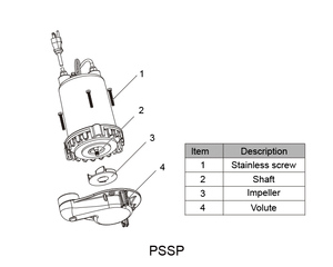 مصنوعات العلامة التجارية من الحديد الزهر-V 1 Hp مضخات غاطسة أفضل مضخة مياه لنظام السباكة مياه الصرف الصحي المنزلي - Product Image 5