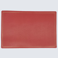 Set de table rectangulaire en similicuir imprimé, écologique, personnalisé, style cuisine nordique classique