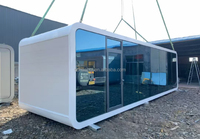 Cabine Apple, design chinois, maison-conteneur en aluminium à énergie solaire pour hôtel, détachable, parcs