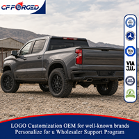 Jantes forgées sur mesure 17 18 20 pouces 6x139.7 Jantes forgées tout-terrain pour Chevy Silverado 1500 ZR2 Sierra Noir mat 4x4