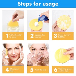 Esponja Facial Comprimida en Tiras, Empaquetada Individualmente, Esponja Portátil de Colores para Desmaquillar - Product Image 4