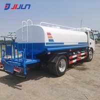 Dongfeng, camión cisterna de agua de segunda mano de 10000L, rociador de agua con rueda motriz 4x2 diésel con componentes de núcleo de motor de bomba