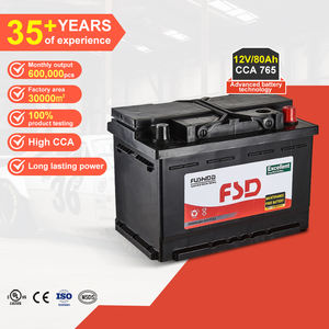 Recién llegados resistente al frío 12V 80Ah barcos motocicleta portátil DIN <span class=keywords><strong>cargador</strong></span> estándar batería de plomo ácido - Product Image 1