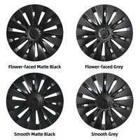Penjualan laris hub roda Y19-Inch 14 warna pola G hitam Matte dengan sentuhan krom Set 4 buah