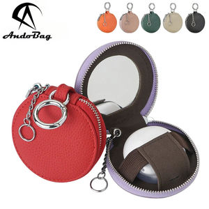 AndoBag Porte-clés en cuir véritable, mini sacs pour écouteurs, porte-monnaie créatif, petit sac à cosmétiques avec miroir 2668 - Product Image 1