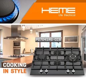 4 Burner China Gas Kitchen Stove Tempered Glass Top Cooking Appliances Built in Gas Stove - Product Image 2