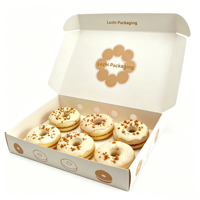 Emballages en papier pour boulangerie, personnalisés avec logo, qualité alimentaire, pour mochi, donuts, pâte à biscuits, livraison de biscuits, boîtes à biscuits