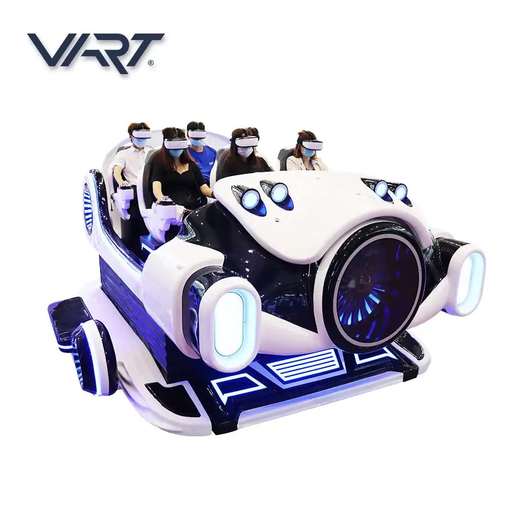 VR X Dark Ship VR รถไฟเหาะจำลองสวนสนุกอุปกรณ์6ที่นั่ง9D โรงภาพยนตร์เสมือนจริง9D VR