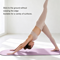 Tapis de yoga ovale YCOM 5 mm en fibre de coco avec surface en PU, antidérapant, résistant à l'usure, absorbant les chocs, écologique, imperméable, tapis d'exercice
