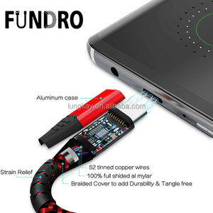 Fast-Charging 3A Nylon Braided USB2.0A Male to TYPE C Male Mobile Phone <b>Cable</b> Computer Data Transmission <b>Cable</b> - Product Image 2