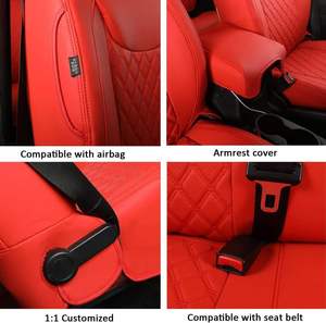 Housses de siège en cuir imperméables et durables, ensemble complet pour Jeep Wrangler Unlimited Pickup Truck 2007-2017, accessoires intérieurs pour sièges - Product Image 3
