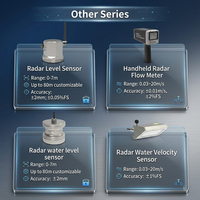 CE Doppler Non Kontak 120Ghz Teknologi FMCW Perlindungan Petir 6Kv Radar Pengukur Aliran Air 3 in 1