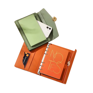 Cuaderno magnético A6 A7 personalizado <span class=keywords><strong>de</strong></span> alta calidad, cuaderno <span class=keywords><strong>de</strong></span> viaje pequeño, carpeta <span class=keywords><strong>de</strong></span> cuero suave, ecológico, con logotipo personalizado - Product Image 4