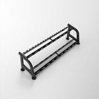 Support Commercial à Deux Niveaux pour Haltères – Rangement de Poids Libres pour Salle de Sport – Équipement Sportif – Présentoir à Haltères à Deux Niveaux – Accessoires de Fitness