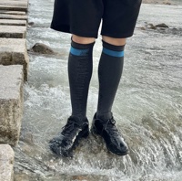 Chaussettes de sport unisexes respirantes, imperméables, à séchage rapide, rayées, invisibles, avec bordure inférieure, en nylon tricoté pour l'hiver, le ski, la randonnée et le trekking