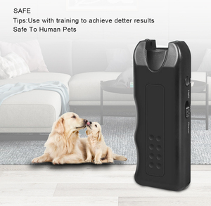 Ultrasonic Dog Repeller Device <b>Battery</b> Powered Plastic Construction Dog Deterrent Tool for Outdoor Use - Product Image 4