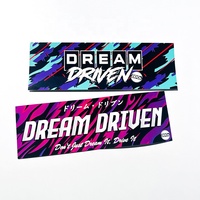 Logo personnalisé facile à décoller étanche véhicule voiture course slap autocollants impression colorée vinyle découpé fenêtre décalcomanies pour la décoration