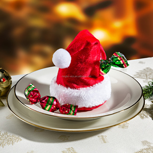Cadeau de décoration de Noël de haute qualité Chapeaux de Noël Chapeaux de Père Noël pour la célébration de la fête - Product Image 1
