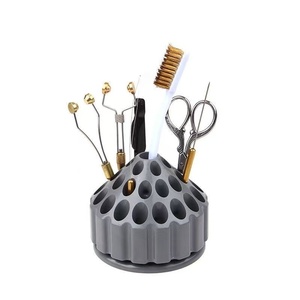 360 °   Support rotatif pour outils de coiffure, organisateur de ciseaux de salon à 35 trous pour salon de coiffure - Product Image 1