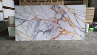 Feuille murale décorative en PVC Panneau mural en PVC en marbre Panneau mural UV