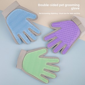 Guanto Rimuovi Peli Animali Domestici a Doppia Faccia, Guanto Spazzola Rimuovi Pelo Bidirezionale per Gatti e Cani, per Toelettatura Domestica e Forniture per Animali - Product Image 2