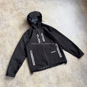 Vêtements décontractés d'extérieur, vestes imperméables et coupe-vent de haute qualité pour hommes, veste coupe-vent en nylon réglable de haute qualité personnalisée - Product Image 1