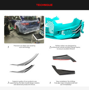 De fibra de carbono RS4 accesorios parachoques frente conservas de aletas para <span class=keywords><strong>Audi</strong></span> RS4 <span class=keywords><strong>A4</strong></span> B9 2017-2020 - Product Image 6