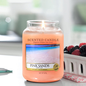 Pink Sands 855g <b>Paraffin</b> Wax Glass Jar Floral/Plant Fragrance Minimalist Home Decor Aromatherapy Candle - Product Image 2