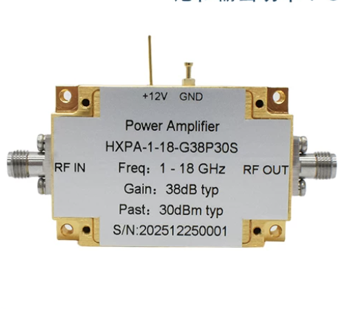 RH1--18GHz, 38 DB Gain, 30 DBm Output Power Direct From Manufacturer Broadband RF & Microwave Amplifier