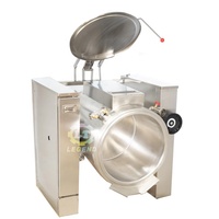 Marmite de cuisson industrielle inclinable électrique à double enveloppe de 100 à 500 litres, chauffée au gaz, pour viande et riz, usage commercial
