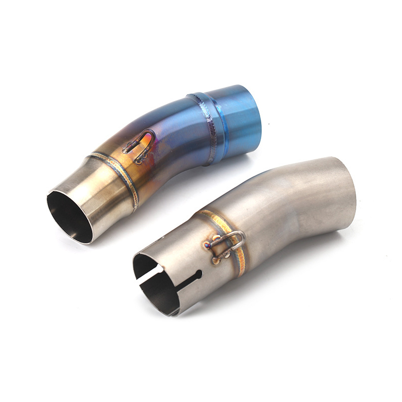 Средняя звеньевая труба мотоцикла для Kawasaki Z400, выхлопная труба для NINJA400, выхлопная труба из нержавеющей стали