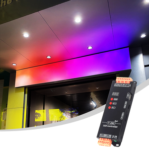 Contrôleur de boîte lumineuse dynamique LED pleine couleur, logiciel T2KS, balayage de flux 1903, programmable, bande lumineuse LED colorée 2812, Lededit - Product Image 2