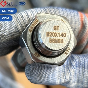 Edelstahl SS 304 316 DIN ISO ASTM A193 B8M B8 Klasse 1 2 Gewindestange Gewindebolzen Mit 2 Sechskantmuttern Mit Verfügbaren Mustern - Product Image 3