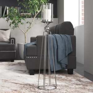 Portavelas con votivo de vidrio para centros de mesa de piso de boda decoraciones candelabros de aluminio para decoración del hogar superventas - Product Image 2