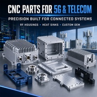 Usinage CNC personnalisé pour composants de télécommunications 5G offrant précision, fiabilité, divers matériaux et finitions