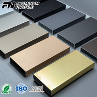 Services OEM et ODM, profilés en aluminium extrudé sablé et brossé, 6063 6061, profilés en aluminium décoratifs